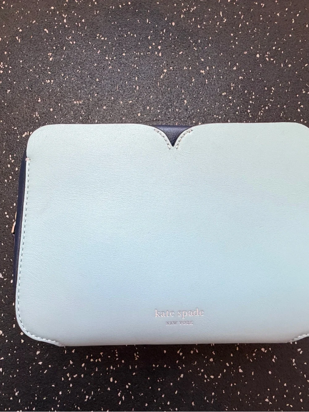 Kate Spade New York Light Blue Leather Shoulder Bag Purse